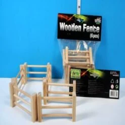 Kids Globe Pack Of 6 Wooden Fences 1:32 Scale