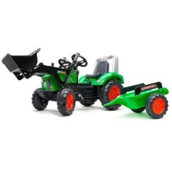 Falk Super Charger Green With Loader, Trailer And Opening Bonnet Age 3+ 2021M