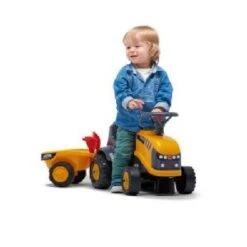 Falk My First JCB Tractor And Trailer With Rake And Shovel -Toys Promotion Store 215cJCBb
