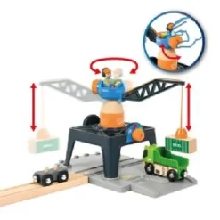 Brio World Smart Tech Container Crane 33962 -Toys Promotion Store 33692containercrane20b