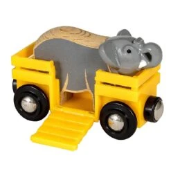 Brio World Safari Elephant And Wagon 33969