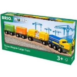 BRIO World Three Wagon Cargo Train 33982 -Toys Promotion Store 33982cargob