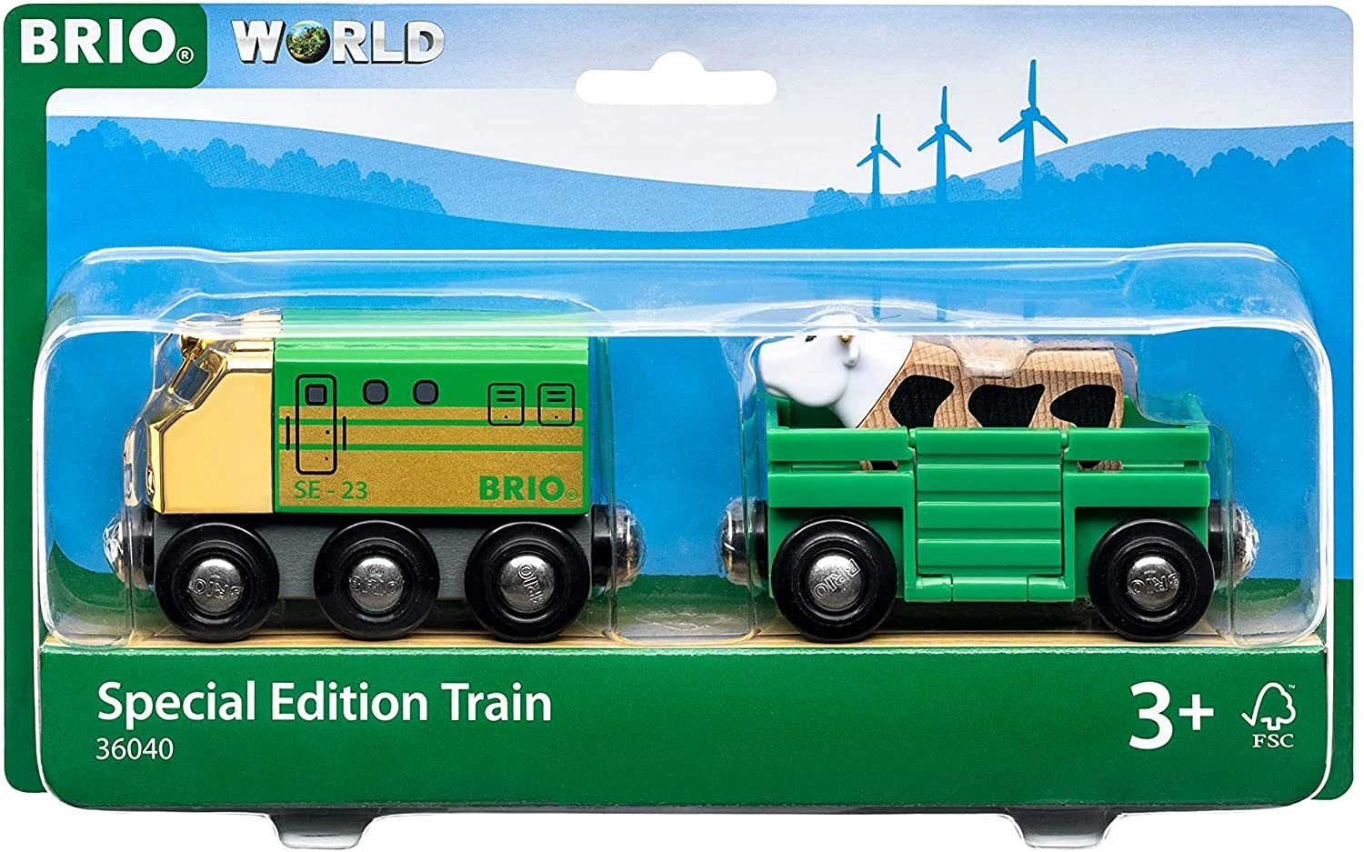 BRIO World Special Limited Edition Train With Carriage And Cow 36040 1 BRIO World Special Limited Edition Train With Carriage And Cow 36040