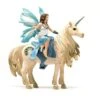 Schleich Eyela Riding On Golden Unicorn Bayala