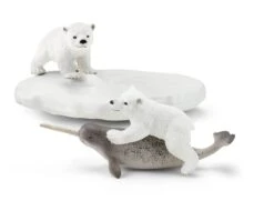 Schleich Polar Playground With Bear Cubs And Narwhale Set 42531