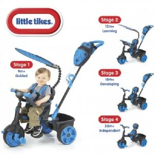 Little Tikes Trike 4-in-1 Deluxe Edition Neon Blue 2 Little Tikes Trike 4-in-1 Deluxe Edition Neon Blue - Image 2