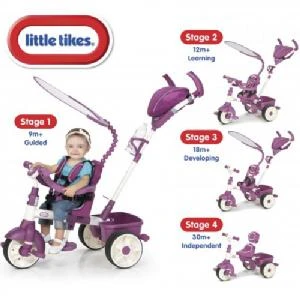 Little Tikes Trike 4-in-1 Sports Edition - Pink 2 Little Tikes Trike 4-in-1 Sports Edition - Pink - Image 2