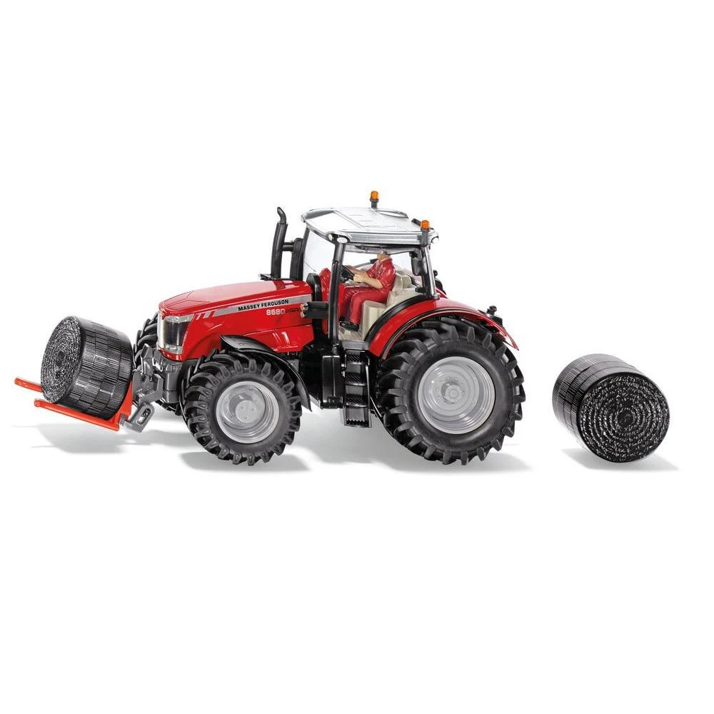 Siku Massey Ferguson Tractor 8680 With Bale Lifter 1:32 Scale 1 Siku Massey Ferguson Tractor 8680 With Bale Lifter 1:32 Scale