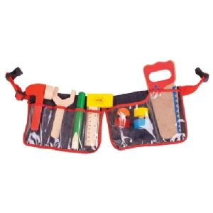 Bigjigs Carpenters Red Tool Belt 2 Bigjigs Carpenters Red Tool Belt - Image 2