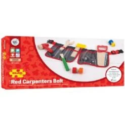 Bigjigs Carpenters Red Tool Belt 5 Bigjigs Carpenters Red Tool Belt -Toys Promotion Store BJ311b