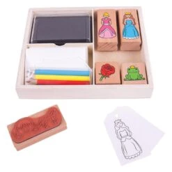 Bigjigs Stamp And Colour Fairy Princess