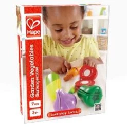 Hape Cut Up Wooden Garden Vegetables -Toys Promotion Store E3118b