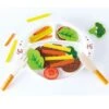 Hape Hearty Home Cooked Meal Cut Up Wooden Food BAD BOX
