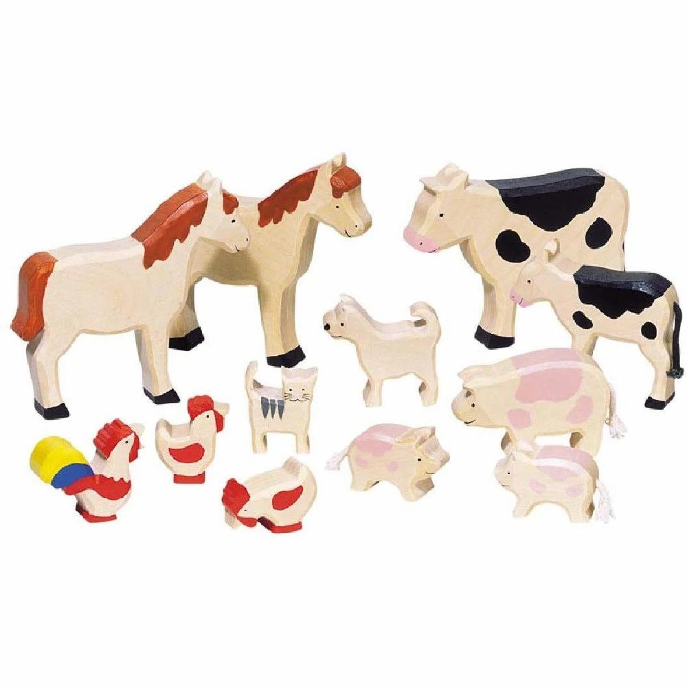Goki Wooden Farm Animals 1 Goki Wooden Farm Animals