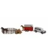 Kids Globe Landrover And Horse Trailer Set With Fences And Feed 1:32 Scale