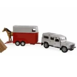 Kids Globe Landrover And Horse Trailer Set With Fences And Feed 1:32 Scale -Toys Promotion Store HorseTransporterSetb