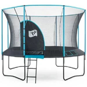 TP Genius Round Blue 10ft Trampoline 1 TP Genius Round Blue 10ft Trampoline