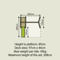 TP Forest Double Multiplay Swing And Slide Set
