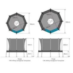 TP Infinity Genius 10ft Octagonal Trampoline -Toys Promotion Store TP406infinityb