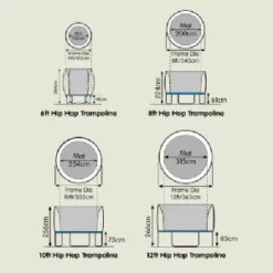 TP Hip Hop 6ft Trampoline -Toys Promotion Store TP469b