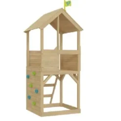 TP Treehouse Wooden Play Tower Climbing Wall -Toys Promotion Store TP658climbingwallb