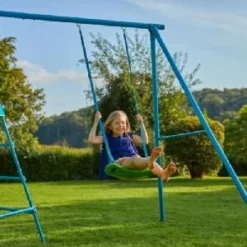 TP Explorer Metal Climbing Frame Blue And Swing Blue -Toys Promotion Store TP852explorer2021withswingb