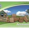 Kids Globe Bale And Fence Accessory Set 1:32 Scale