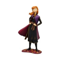 Bullyland Disney Anna Frozen 2 Figure In Black Dress And Purple Cape