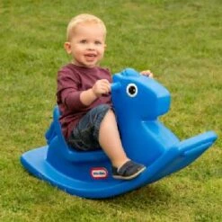 Little Tikes Rocking Horse Blue -Toys Promotion Store bluerockinghorseb