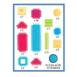 Bristle Blocks Basic Builder Box 56 Pieces -Toys Promotion Store bristleblocksbasic56b