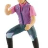 Bullyland Horse Rider Julia With Purple Gilet With Moving Arms