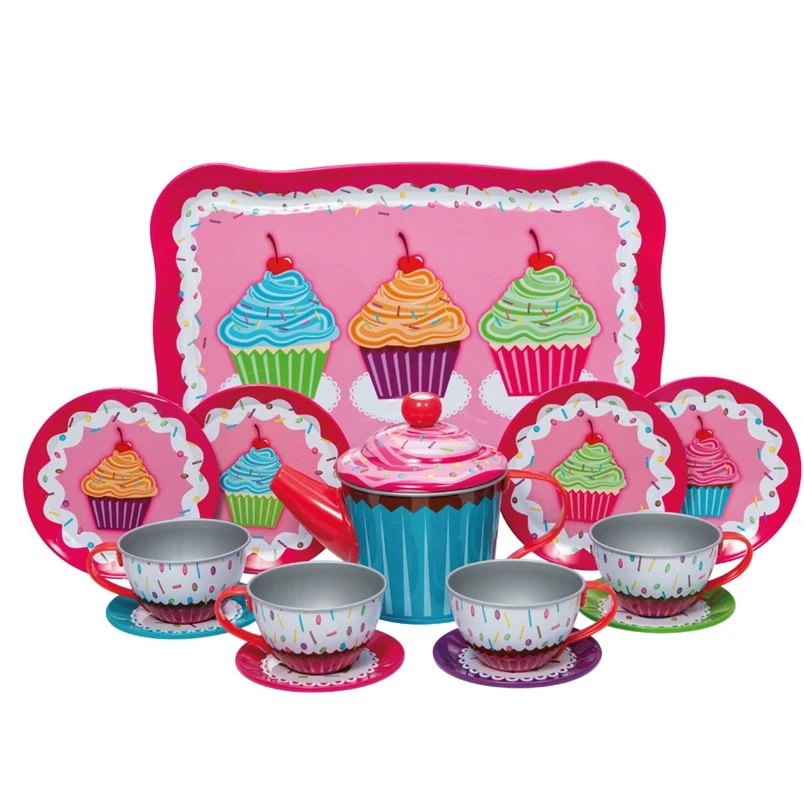 BigJigs Tin Cupcake Tea Set 1 BigJigs Tin Cupcake Tea Set