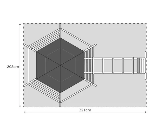 TP Explorer Climbing Frame Black With Monkey Bridge Black 1 TP Explorer Climbing Frame Black With Monkey Bridge Black