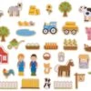 Big Jigs Farm Magnets With Wooden Box