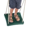 KBT Blowmoulded Foot Swing With Polyhemp Ropes Green
