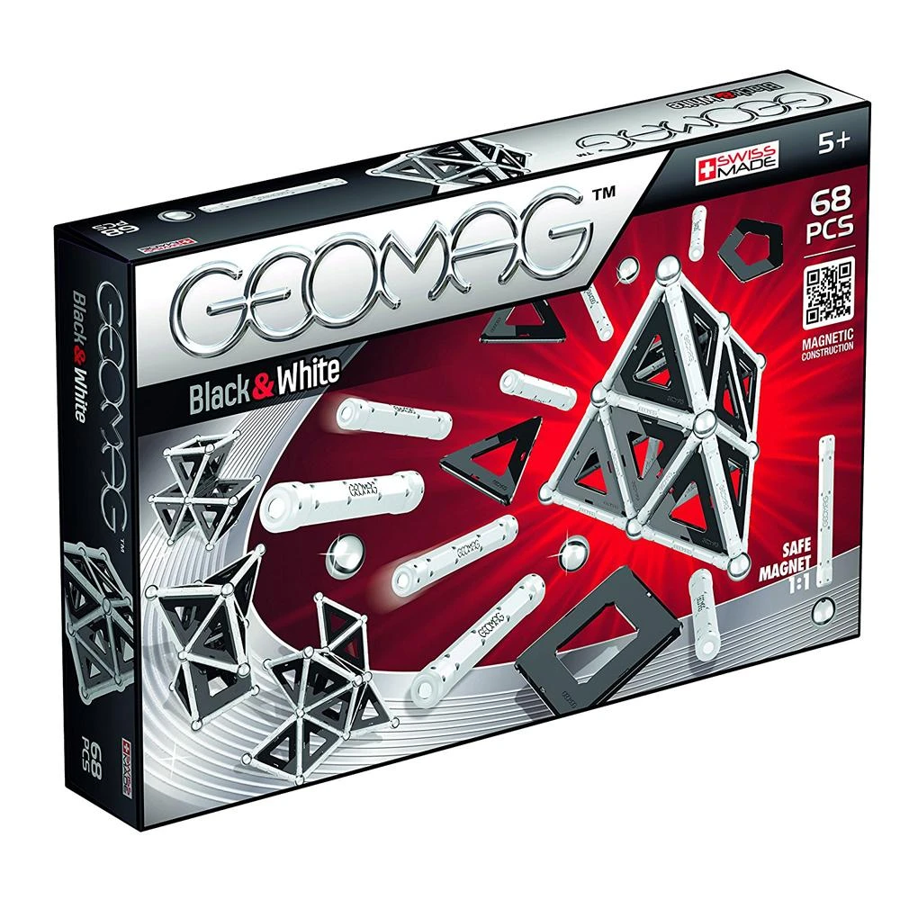 Geomag Black And White 68 Pieces 1 Geomag Black And White 68 Pieces