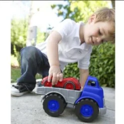 Green Toys Flatbed Truck And Race Car -Toys Promotion Store greentoysflatbedb