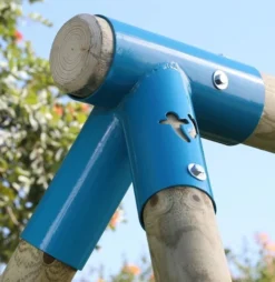 TP Knightswood Wooden Swing Frame Double And Deck