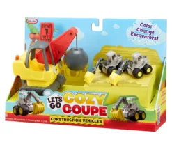 Little Tikes Lets Go Cozy Coupe Construction Vehicle Set