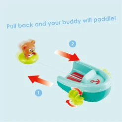 Hape Pull Back Boat Bath Toy