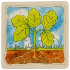 Goki Tree 4 Layer Puzzle / Jigsaw