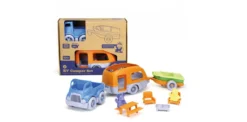 Green Toys RV Camper Set With Caravan And Boat
