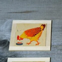 Atelier Fischer- Puzzle Hen 6 Piece Wooden Puzzle