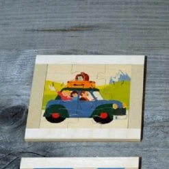 Atelier Fischer- Puzzle 9 Piece Car Journey Wooden Puzzle